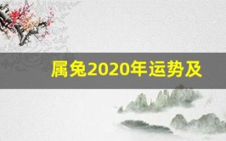 属兔2020年运势及运程(属兔2020年运势及运程卜易居)