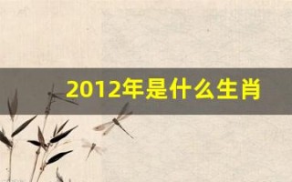 2012年是什么生肖年(2012年是什么生肖年属)