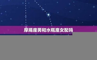 摩羯女和水瓶男(水瓶男和摩羯女适合做夫妻吗) 摩羯女和水瓶男(水瓶男和摩羯女适合做夫妻吗)